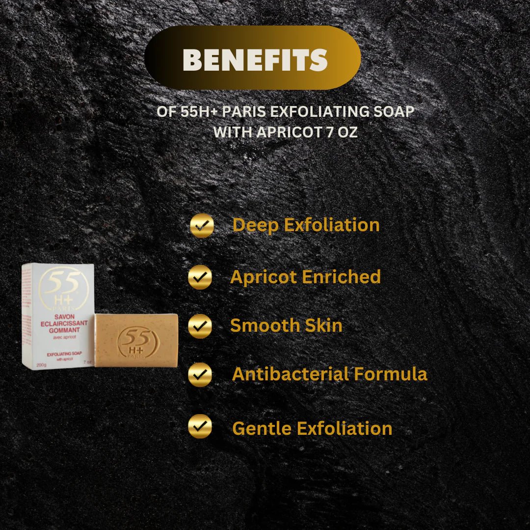 55H+ Paris Apricot Beauty Soap 7 oz - ASBEAUTYBAZAAR