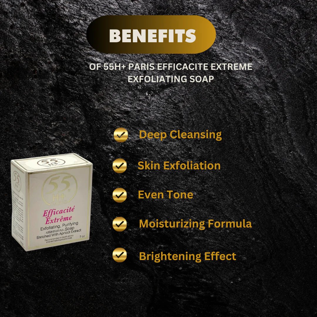 55H+ Paris Apricot Cleansing Soap 7 oz - ASBEAUTYBAZAAR
