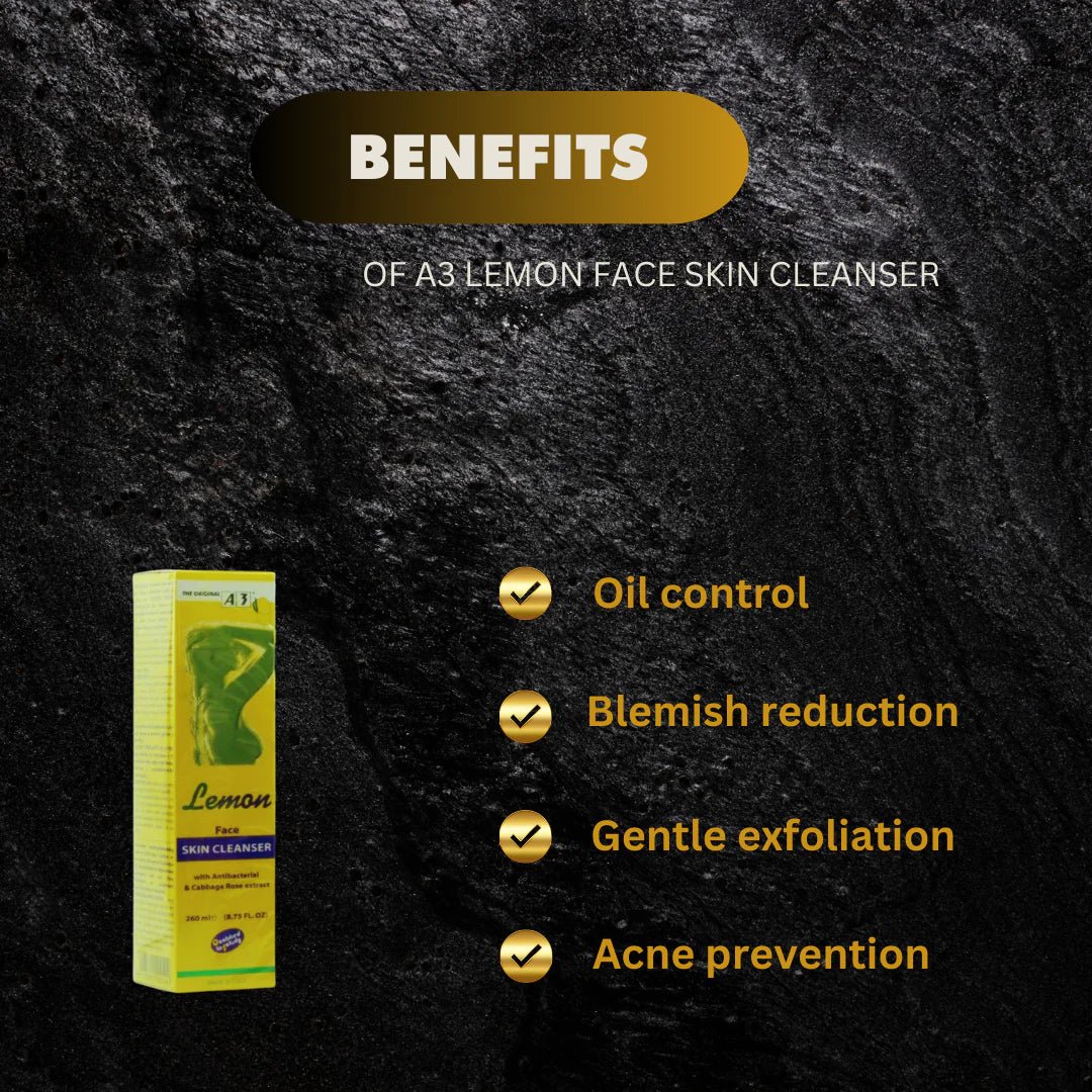 A3 Lemon Face Skin Cleanser 260ml - ASBEAUTYBAZAAR