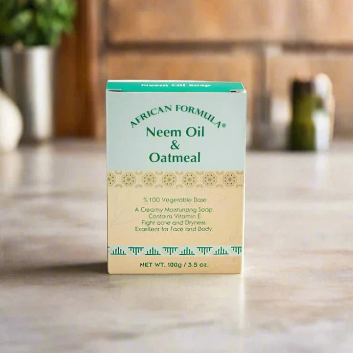 African Formula Neem & Oatmeal Soap 3.5 oz / 100g - ASBEAUTYBAZAAR