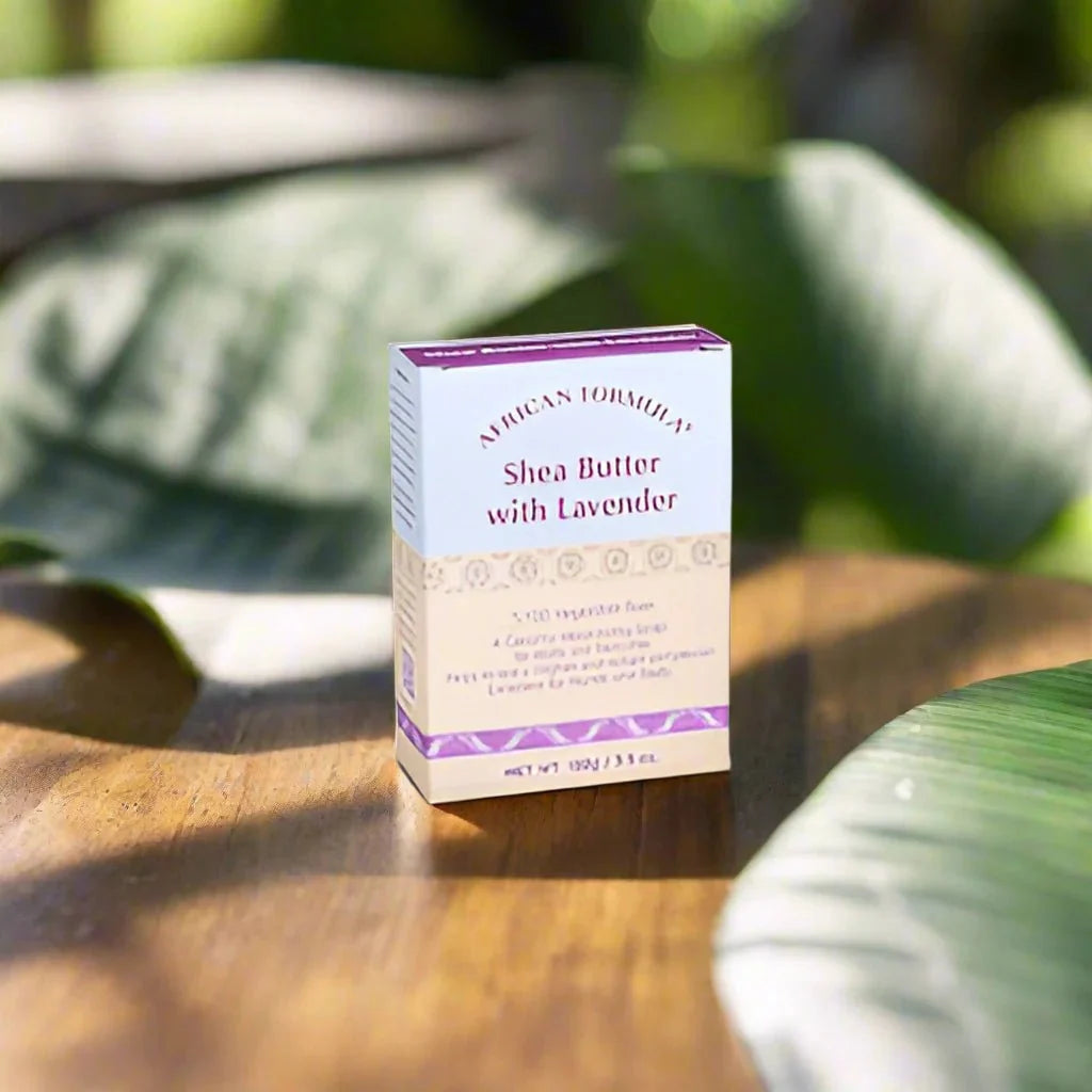 African Formula Shea Butter with Lavender Soap 3.5 oz - ASBEAUTYBAZAAR