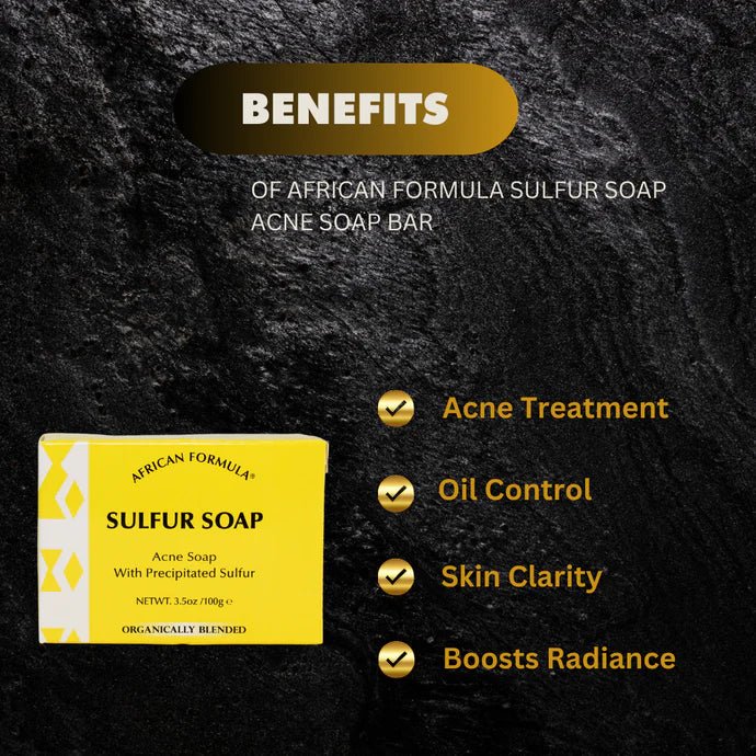 African Formula Sulfur Soap Bar 3.5oz - ASBEAUTYBAZAAR