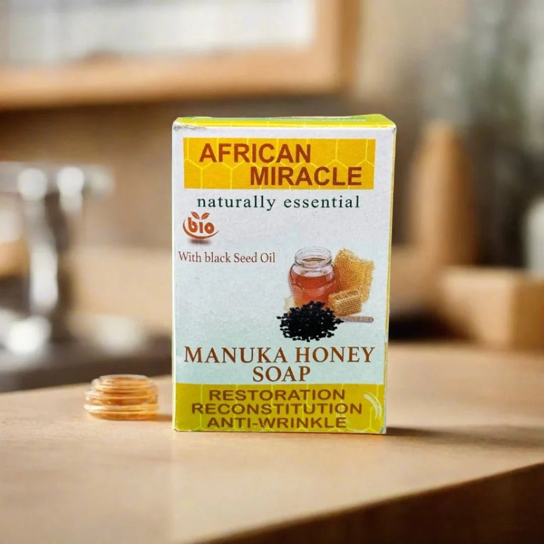 African Miracle Natural Blackseed Honey Soap 200g - ASBEAUTYBAZAAR