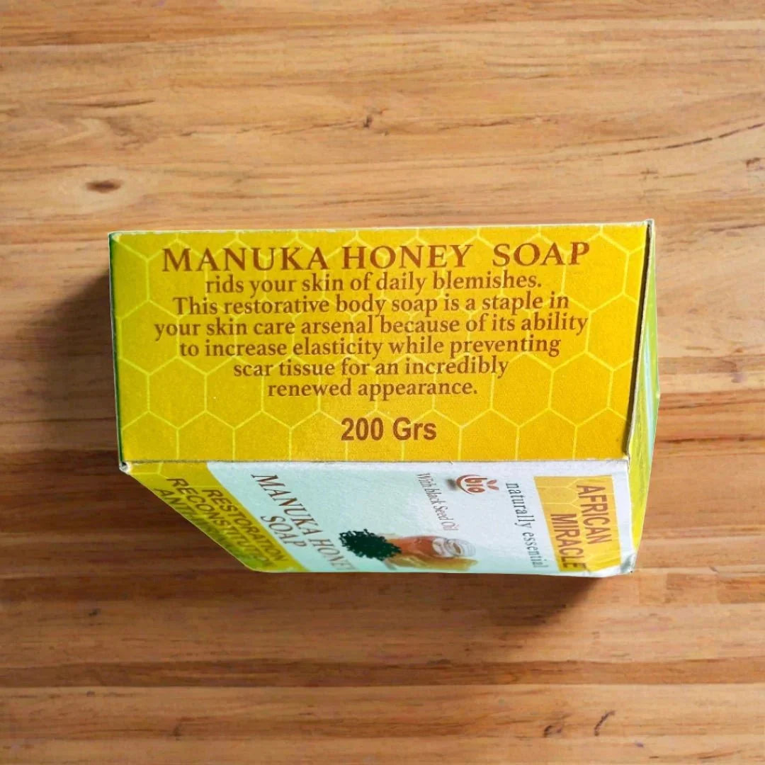 African Miracle Natural Blackseed Honey Soap 200g - ASBEAUTYBAZAAR