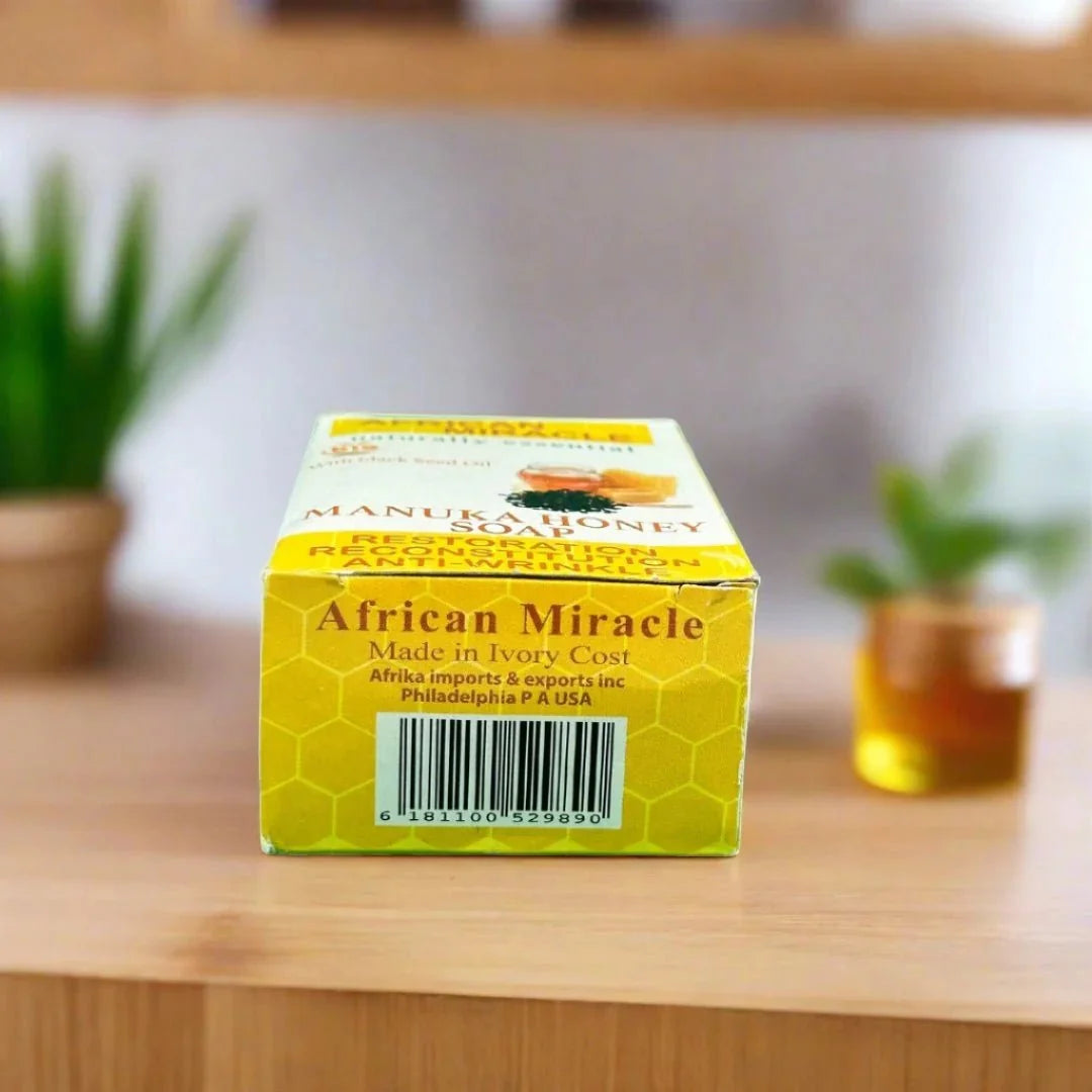 African Miracle Natural Blackseed Honey Soap 200g - ASBEAUTYBAZAAR
