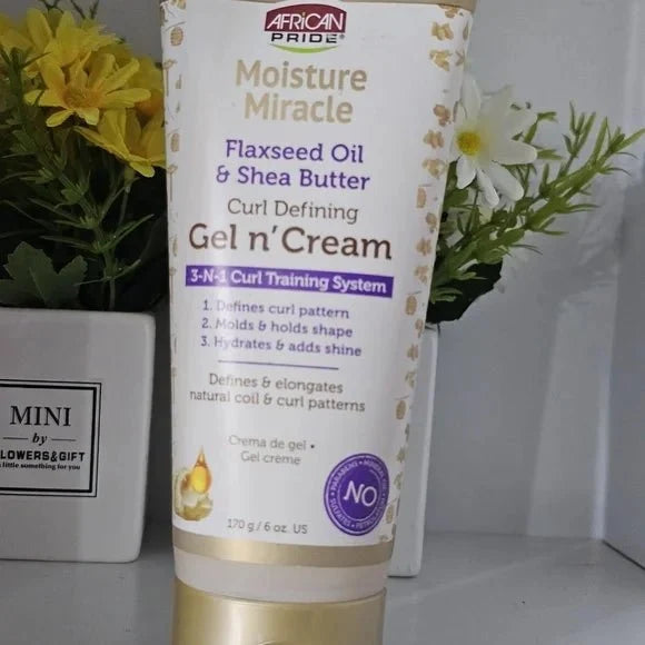 African Pride Moisture Miracle Gel N' Cream 6 oz - ASBEAUTYBAZAAR