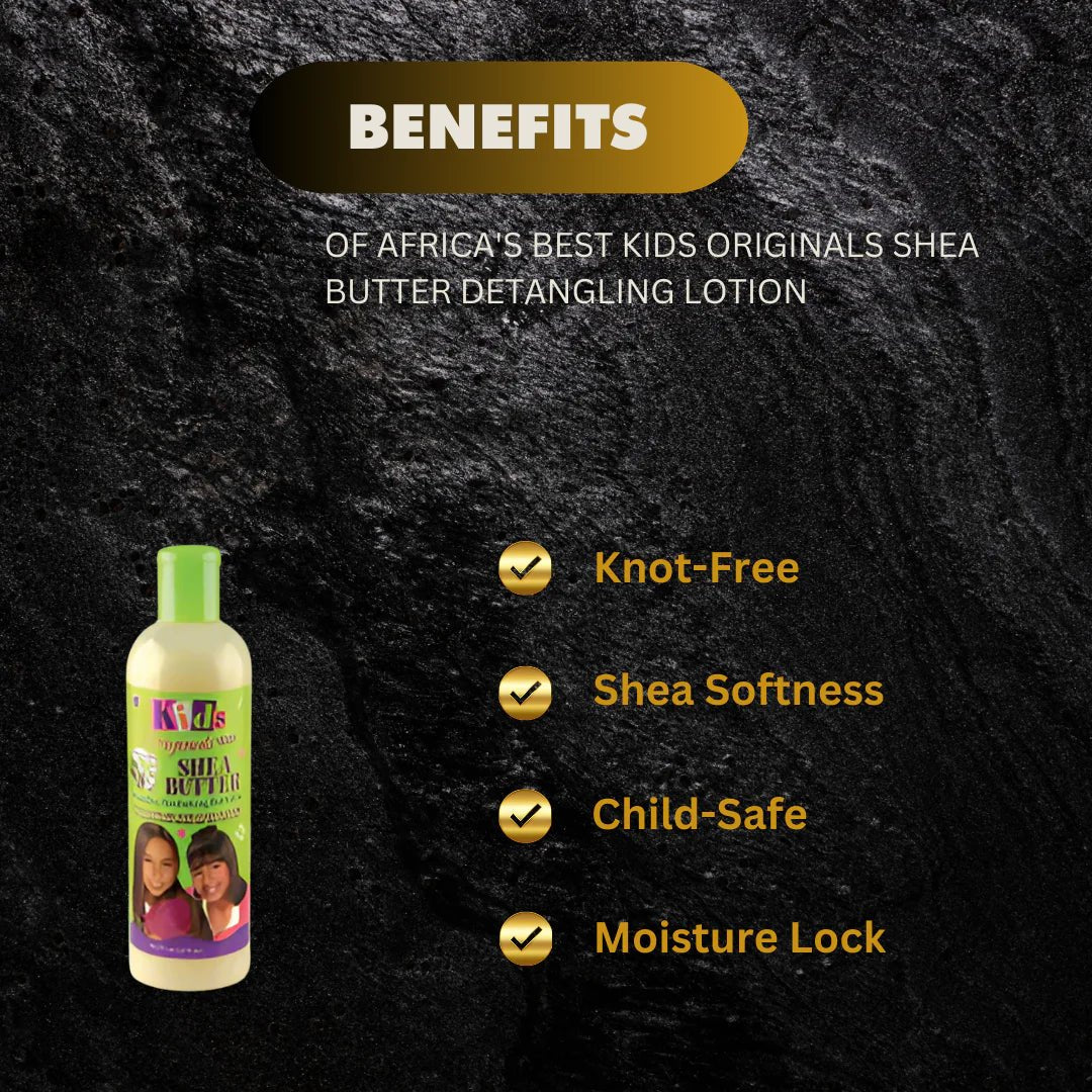Africa's Best Kids Originals Shea Butter Detangling Lotion 12oz - ASBEAUTYBAZAAR