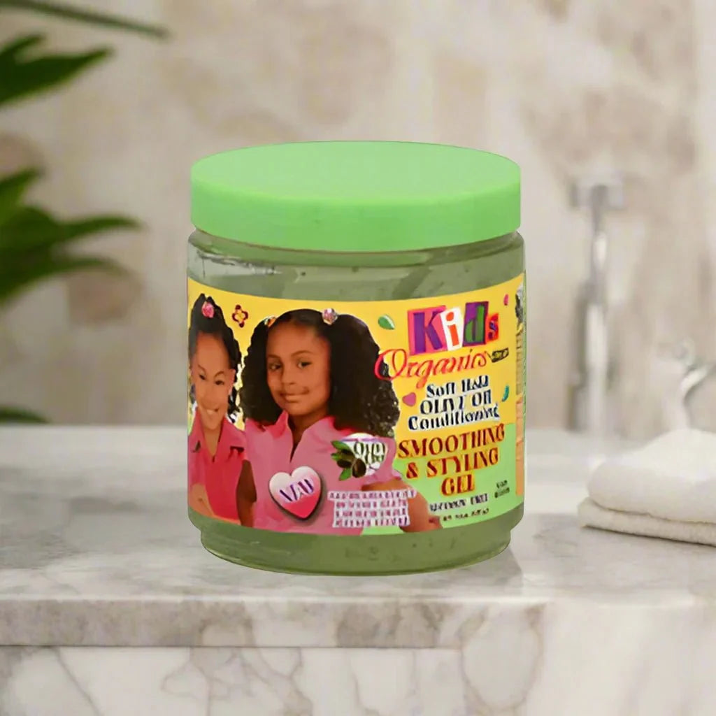 Africa's Best Kids Originals Soft Hold Olive Oil Styling Gel 15oz - ASBEAUTYBAZAAR