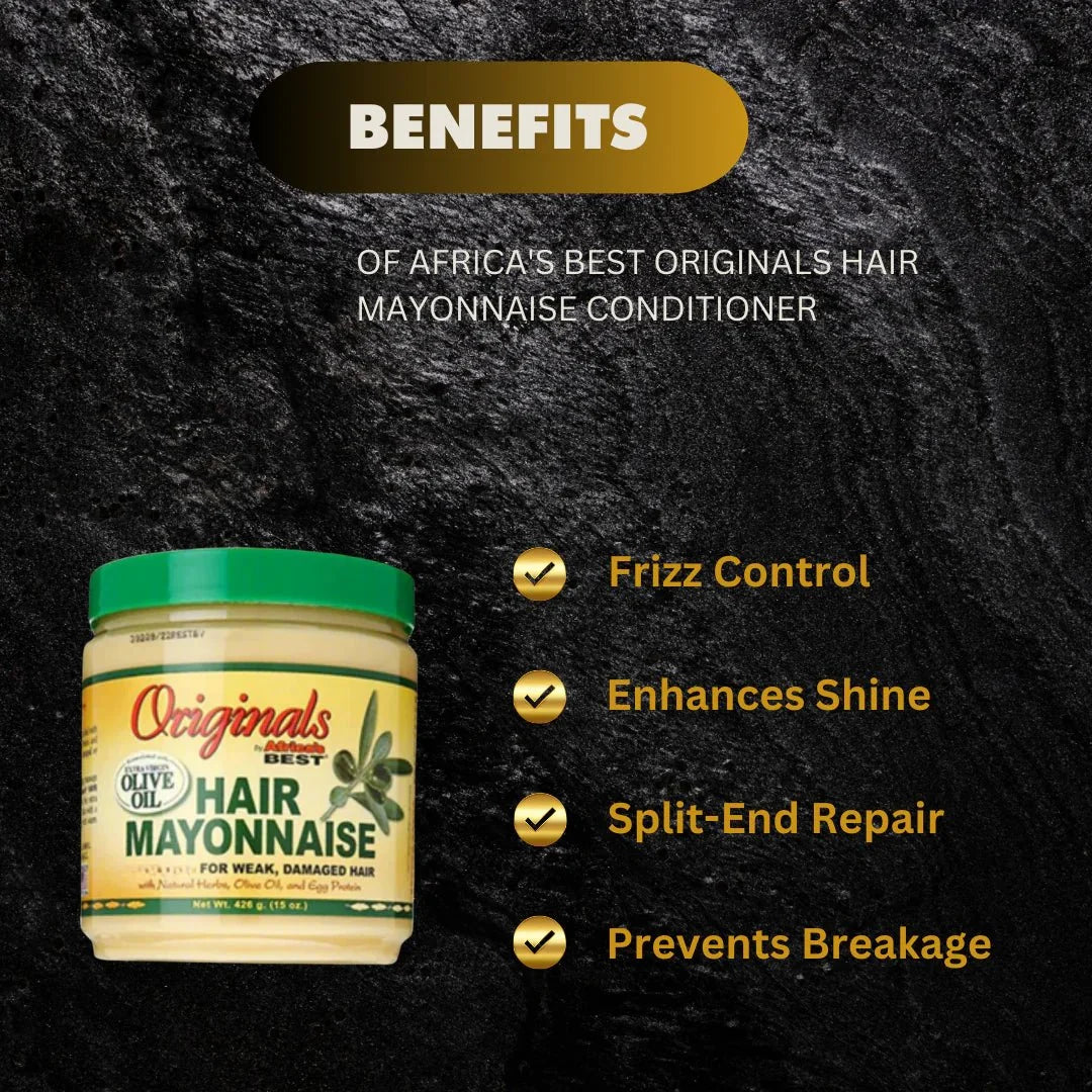 Africa's Best Originals Hair Mayonnaise Conditioner 15oz / 426g - ASBEAUTYBAZAAR