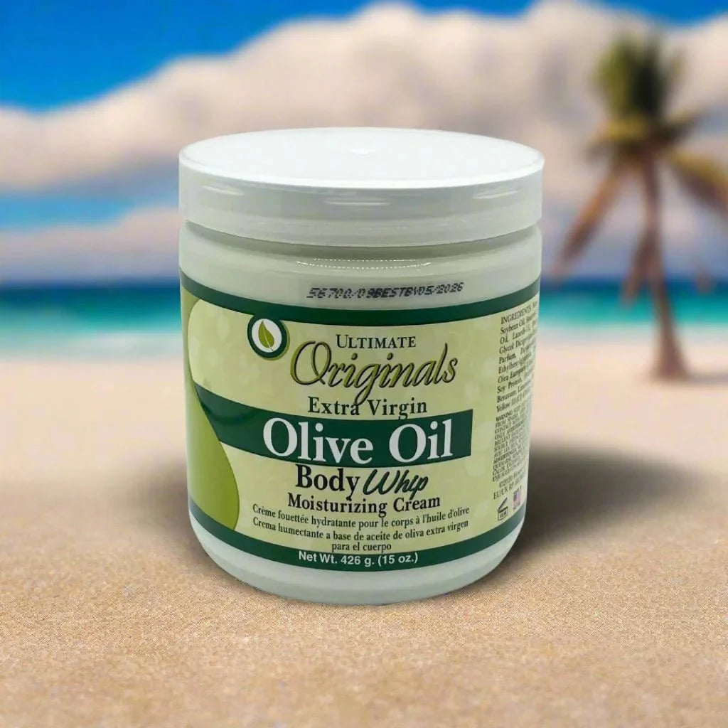 Africa's Best Ultimate Originals Extra-Virgin Olive Oil Body Whip Cream 15oz - ASBEAUTYBAZAAR