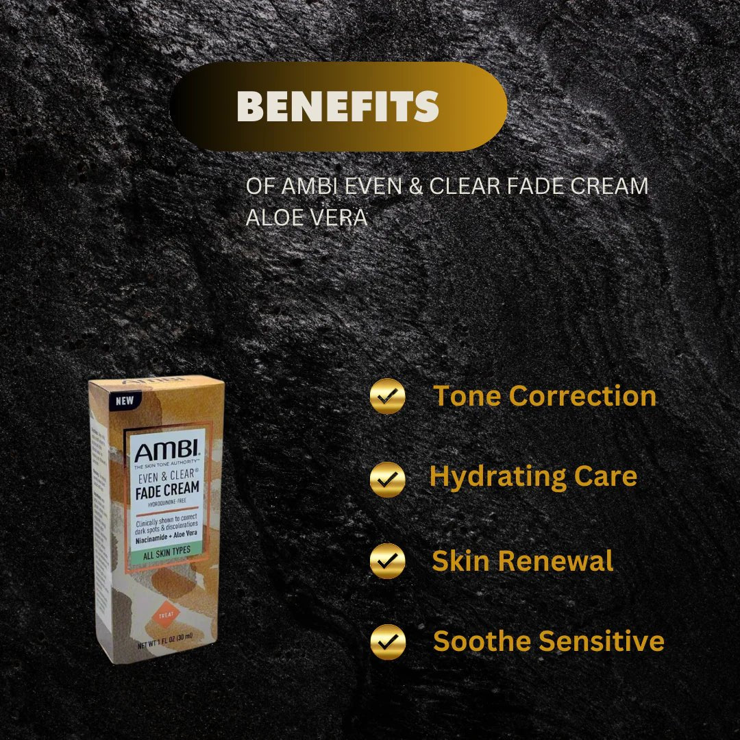 Ambi Even & Clear Aloe Vera Cream 1 oz | 30 ml - ASBEAUTYBAZAAR