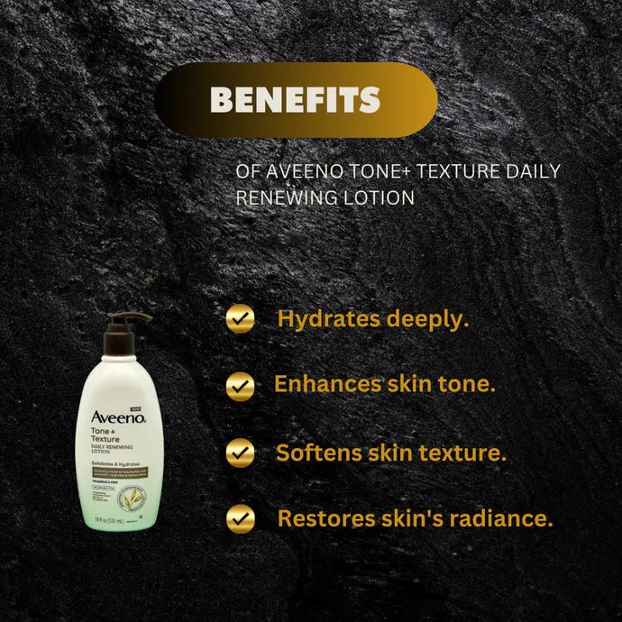 Aveeno Tone + Texture Daily Renewing Lotion 532ml - ASBEAUTYBAZAAR