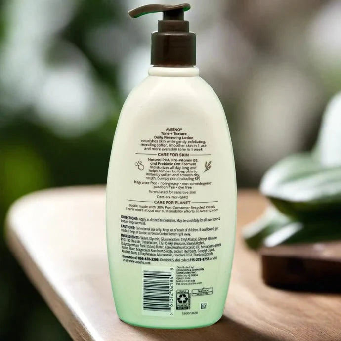Aveeno Tone + Texture Daily Renewing Lotion 532ml - ASBEAUTYBAZAAR