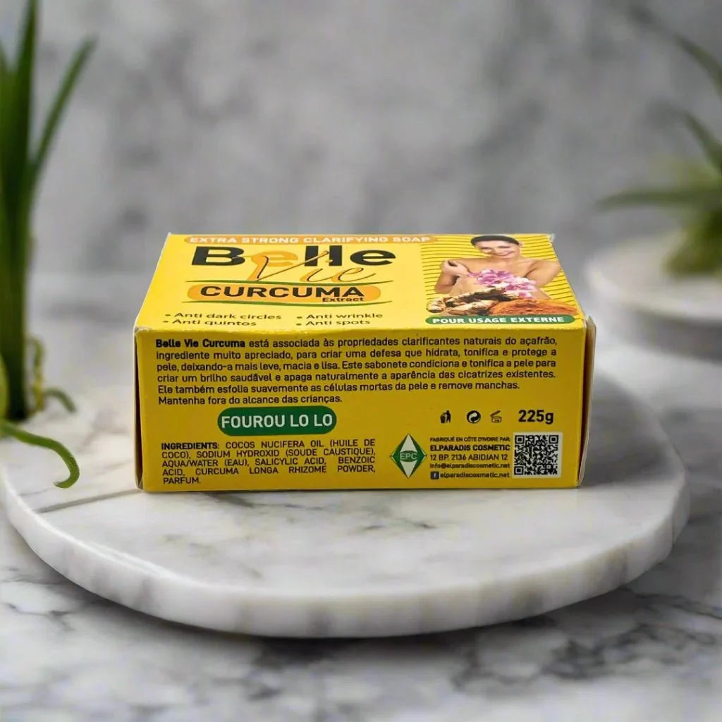 Bellevie Curcuma Extract Beauty Soap 225g - ASBEAUTYBAZAAR