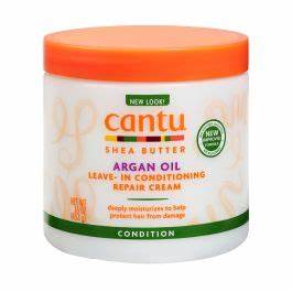 Cantu Argan Leave-In Conditioning Cream 16oz | 453g - ASBEAUTYBAZAAR