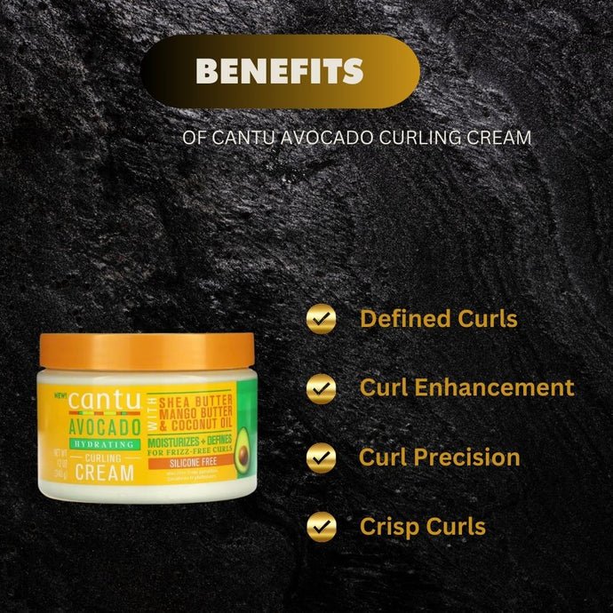 Cantu Avocado Curling Cream 12oz - ASBEAUTYBAZAAR