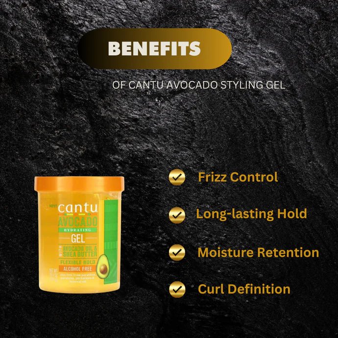 Cantu Avocado Styling Gel 18.5 oz - ASBEAUTYBAZAAR