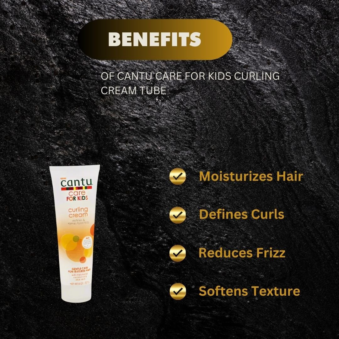 Cantu Care For Kids Curling Cream Tube 8oz - ASBEAUTYBAZAAR