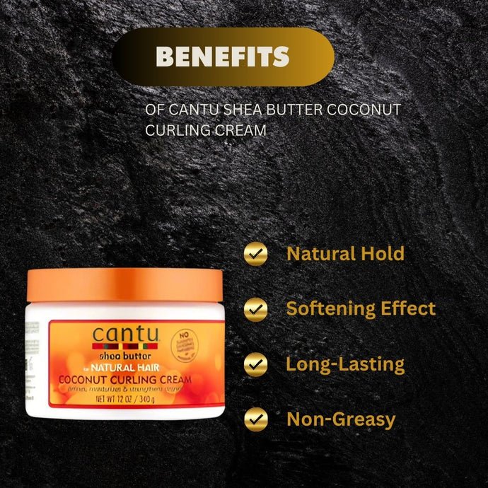 Cantu Shea Butter Coconut Curling Cream 12 oz - ASBEAUTYBAZAAR