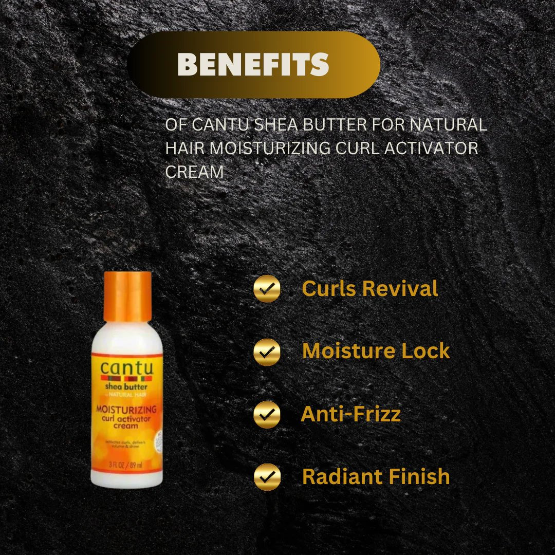 Cantu Shea Butter Moisturizing Curl Activator Cream 3 oz - ASBEAUTYBAZAAR