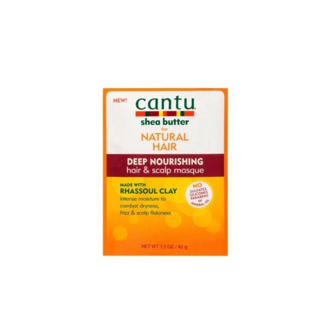 Cantu Shea Butter Rhassoul Clay Nourishing Masque Packet 1.5oz - ASBEAUTYBAZAAR
