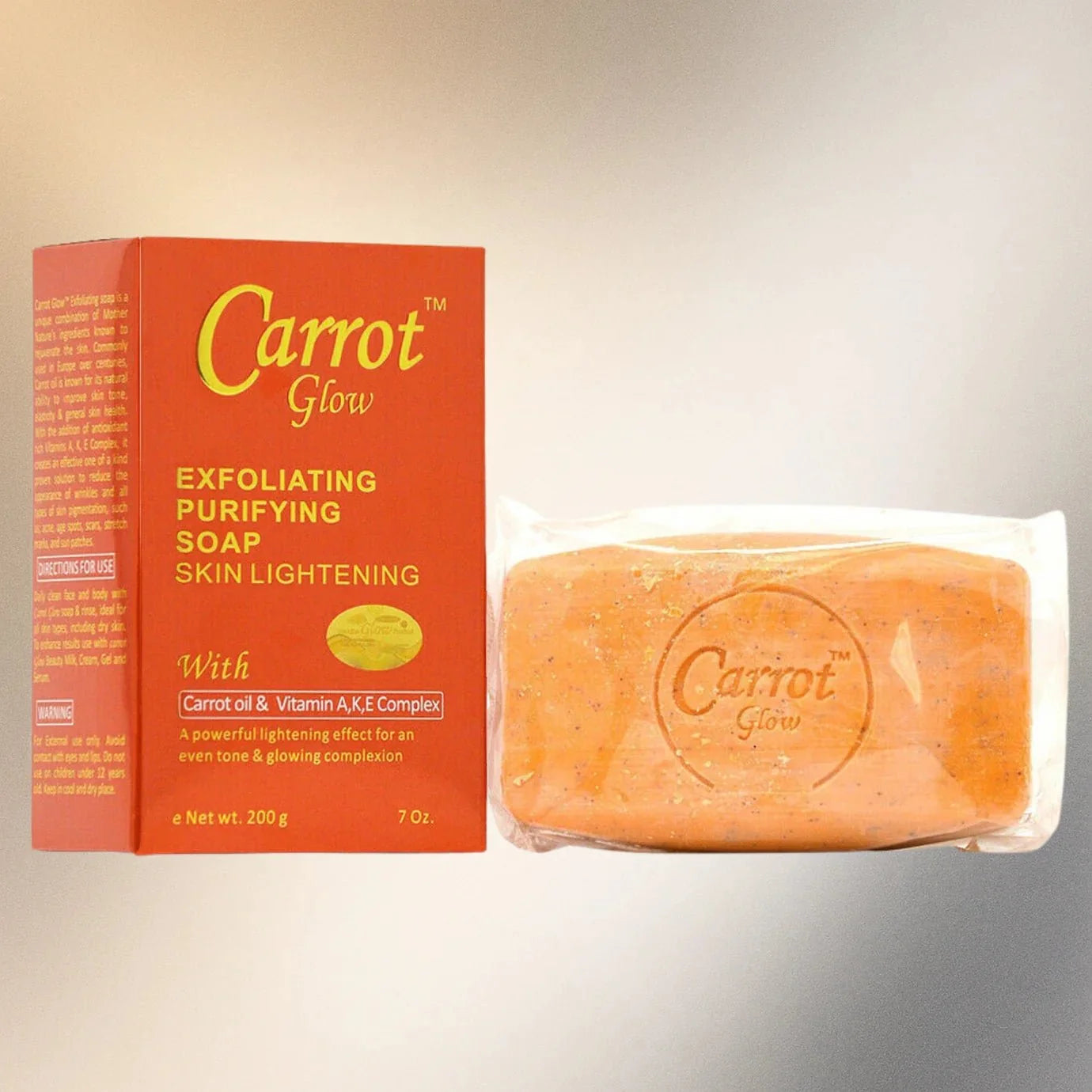 Carrot Glow Purifying Soap with Carrot Oil 7 oz - ASBEAUTYBAZAAR