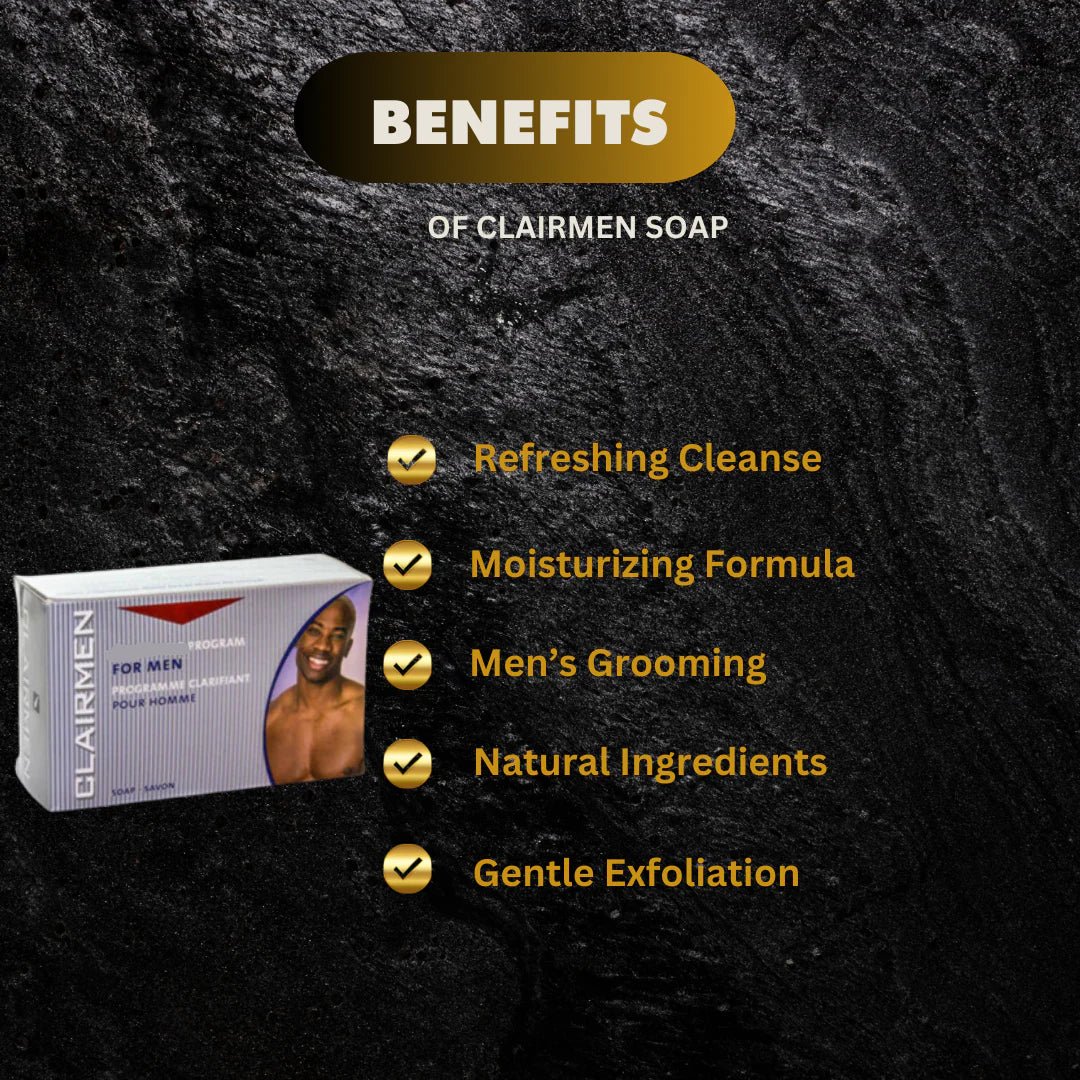 Clairmen Soap 7 oz – Refreshing Cleansing Bar for Men - ASBEAUTYBAZAAR