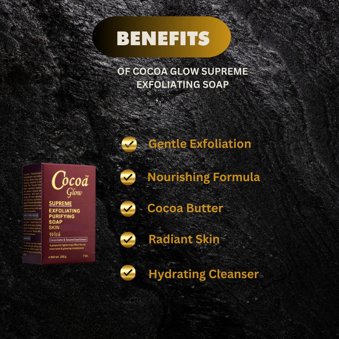 Cocoa Glow Supreme Soap 7 oz - ASBEAUTYBAZAAR
