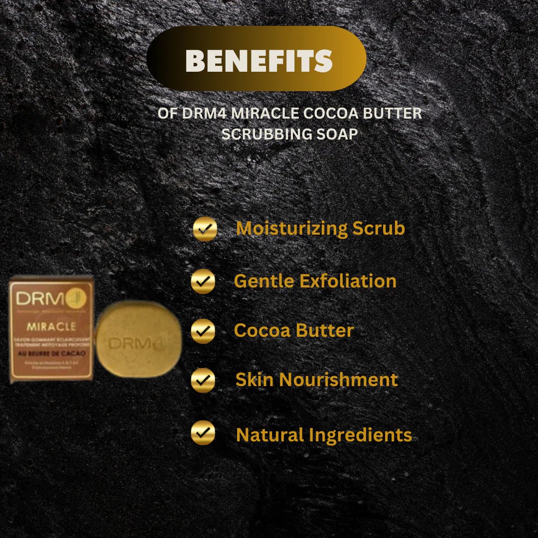 DRM4 Miracle Cocoa Butter Cleansing Soap 7oz - ASBEAUTYBAZAAR