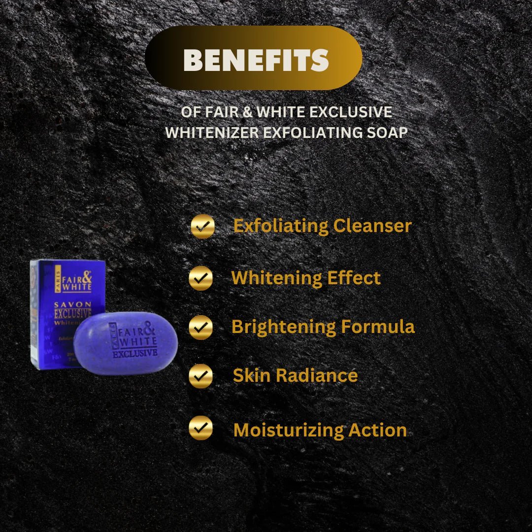 Fair & White Exclusive Soap with Apricot Seed Powder 7 oz - ASBEAUTYBAZAAR