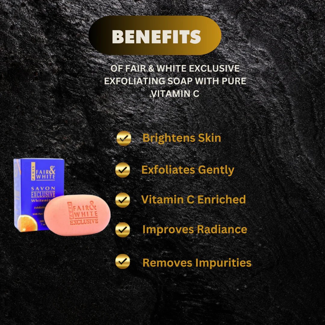 Fair & White Exclusive Vitamin C Cleansing Bar 7 oz - ASBEAUTYBAZAAR
