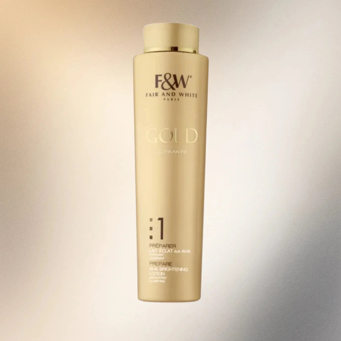 Fair & White Gold 1 AHA Body Lotion with Glycolic Acid 350ml - ASBEAUTYBAZAAR
