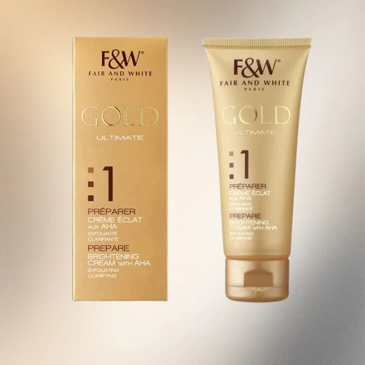 Fair & White Gold #1 Radiance Night Cream with AHA 2.54 oz - ASBEAUTYBAZAAR