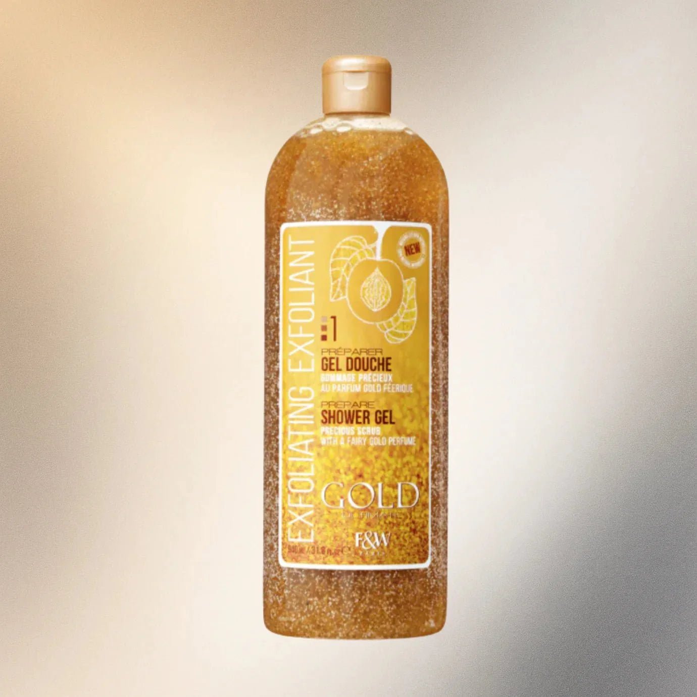 Fair & White Gold Shower Gel Precious Scrub 940 ml / 31.8 oz - ASBEAUTYBAZAAR