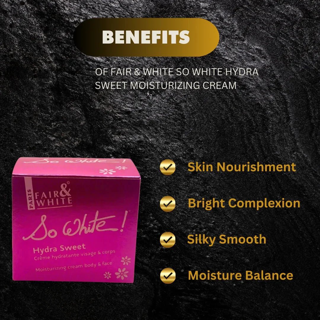 Fair & White Hydra Sweet Moisturizing Cream 400ml – Daily Hydrating Body Cream - ASBEAUTYBAZAAR