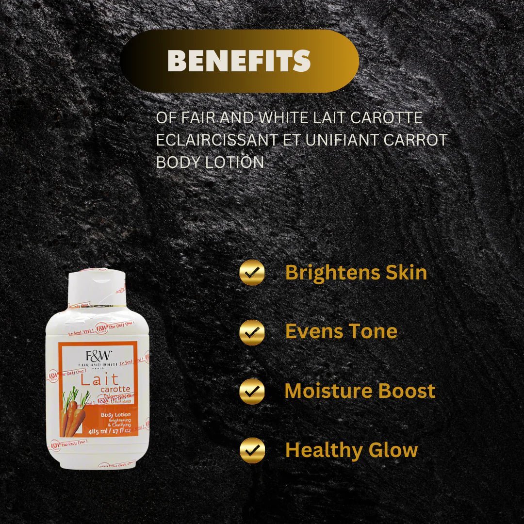 Fair & White Original Carrot Nourishing Body Lotion 485ml - ASBEAUTYBAZAAR