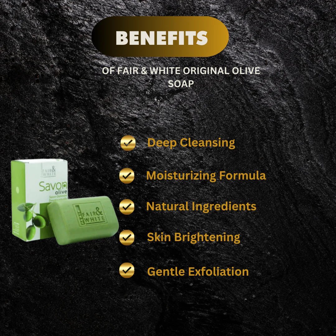 Fair & White Original Olive Soap with Olive Oil 7 oz - ASBEAUTYBAZAAR