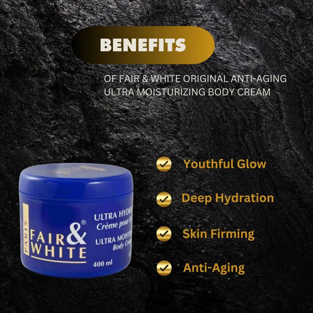 Fair & White Original Ultra Nourishing Body Cream 400ml (Value Size) - ASBEAUTYBAZAAR