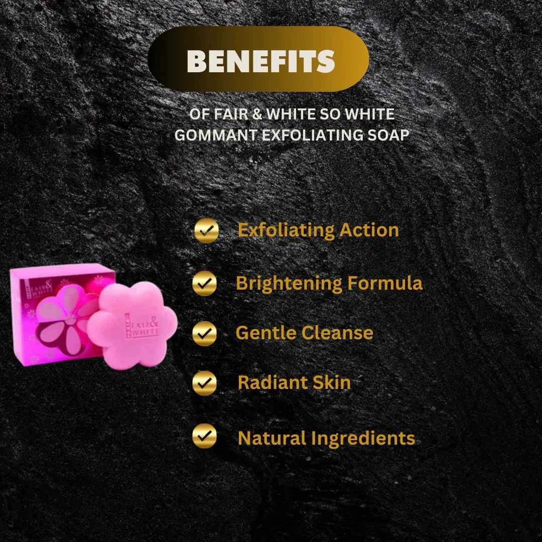 Fair & White So Smoothing Soap 7 oz – Micro Beads Exfoliating - ASBEAUTYBAZAAR