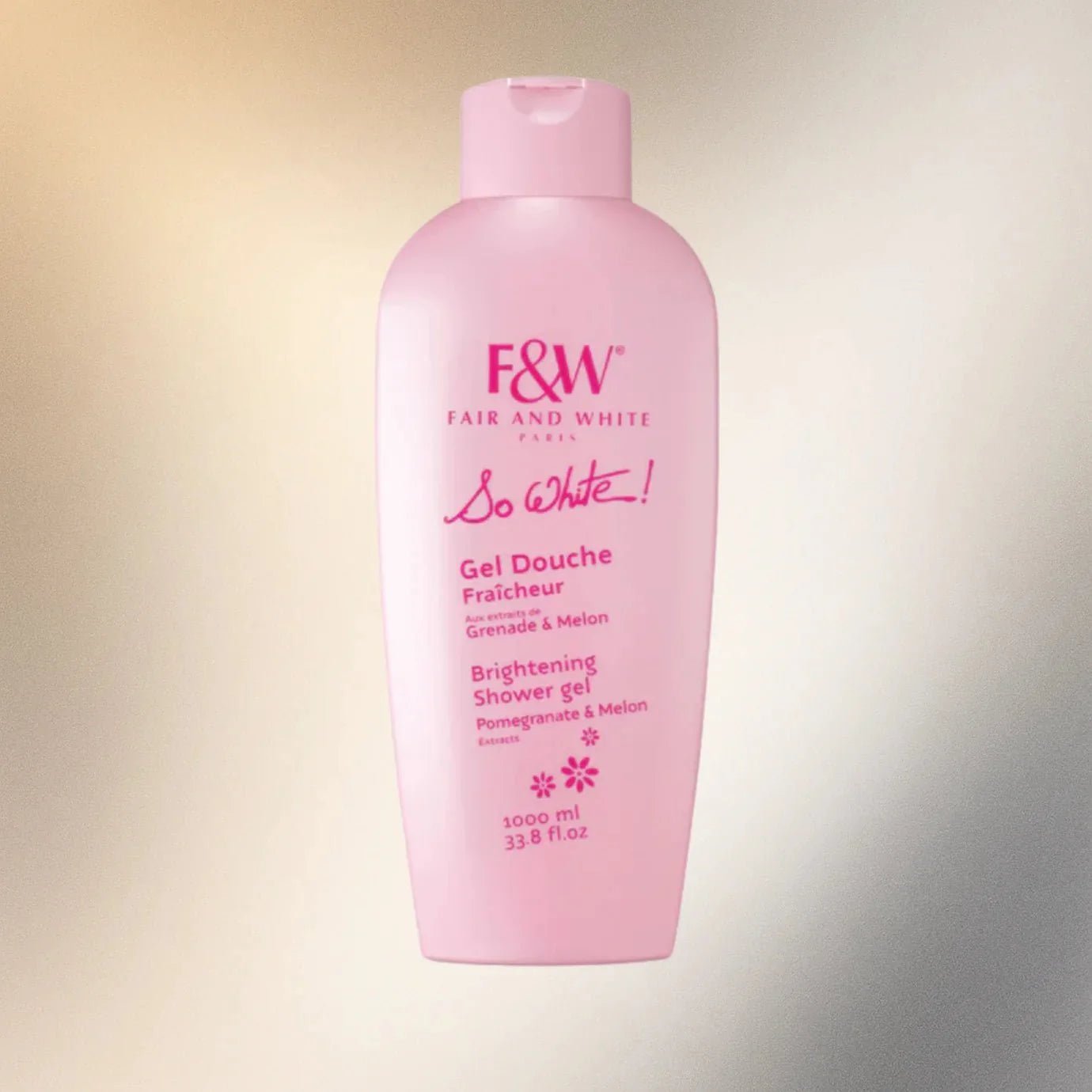 Fair & White So White Refreshing Shower Gel with Melon & Pomegranate 33.8 oz / 1000ml - ASBEAUTYBAZAAR