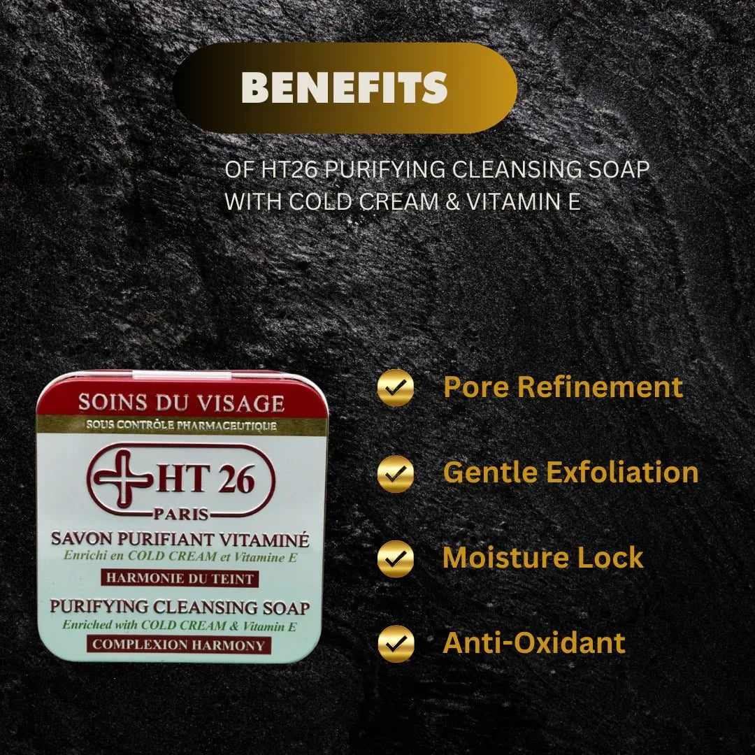 HT26 Cleansing Soap with Cold Cream & Vitamin E 150g - ASBEAUTYBAZAAR