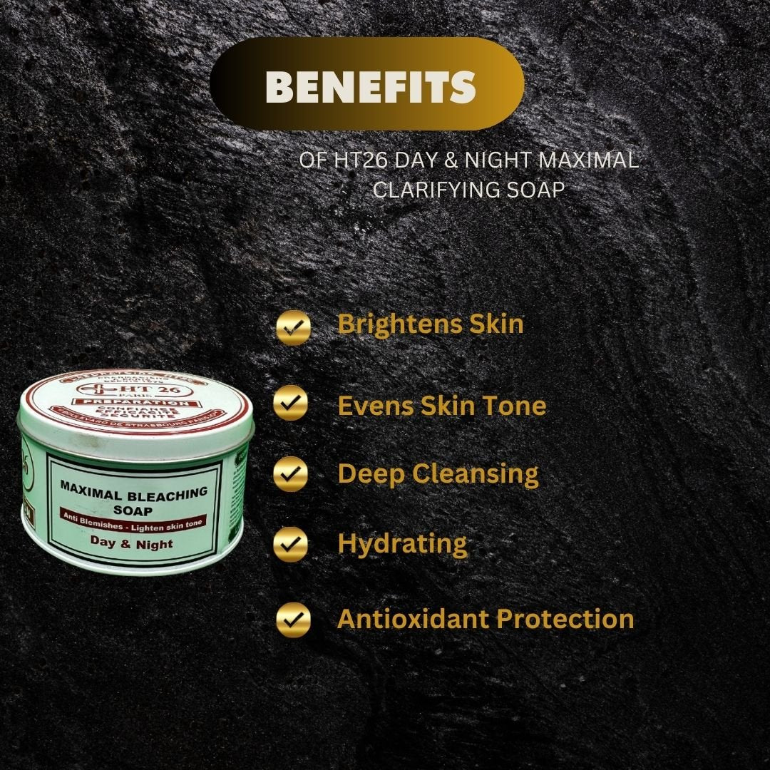 HT26 Day & Night Cleansing Soap 250g – Bright-Looking Finish - ASBEAUTYBAZAAR