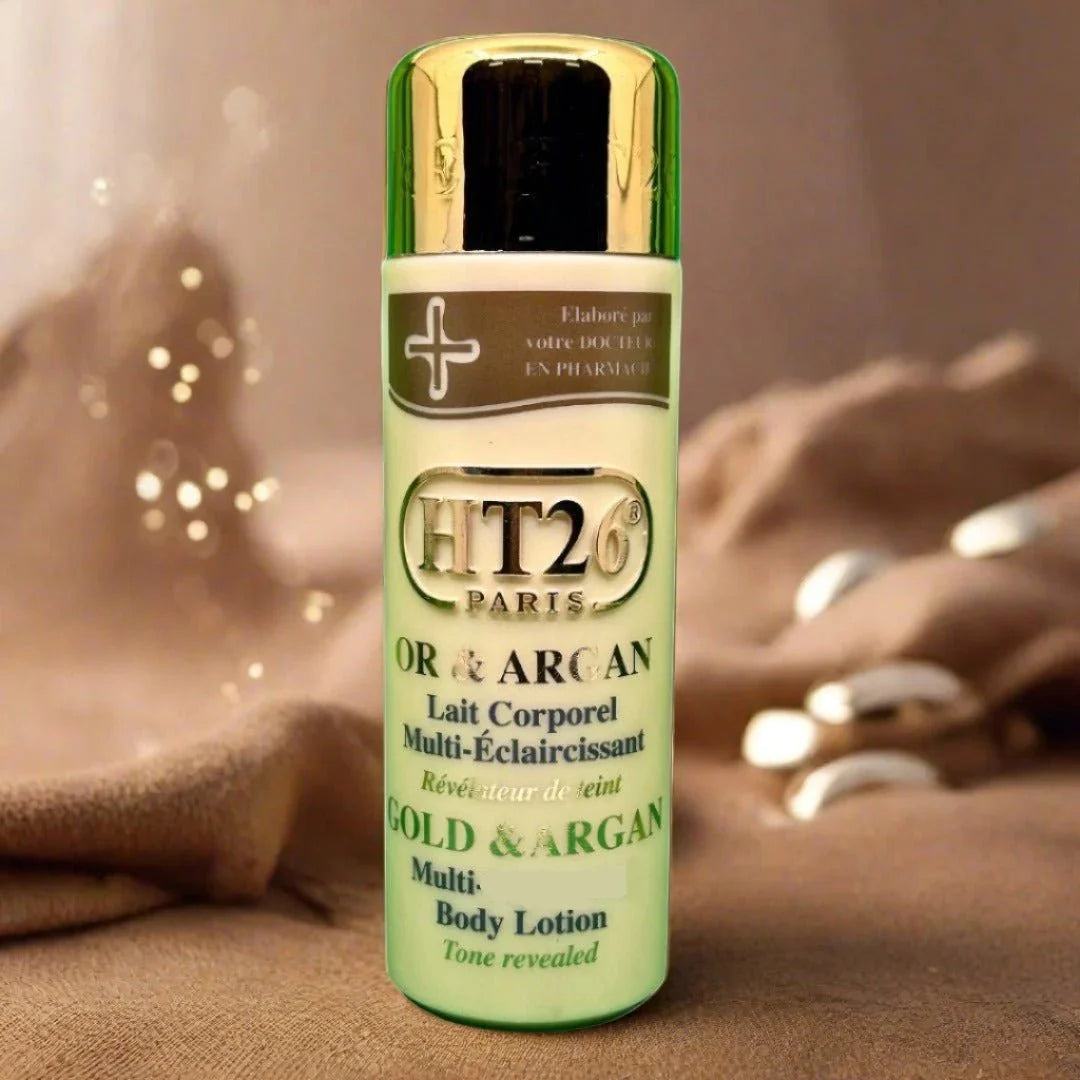 HT26 Gold & Argan Body Lotion 500ml - ASBEAUTYBAZAAR