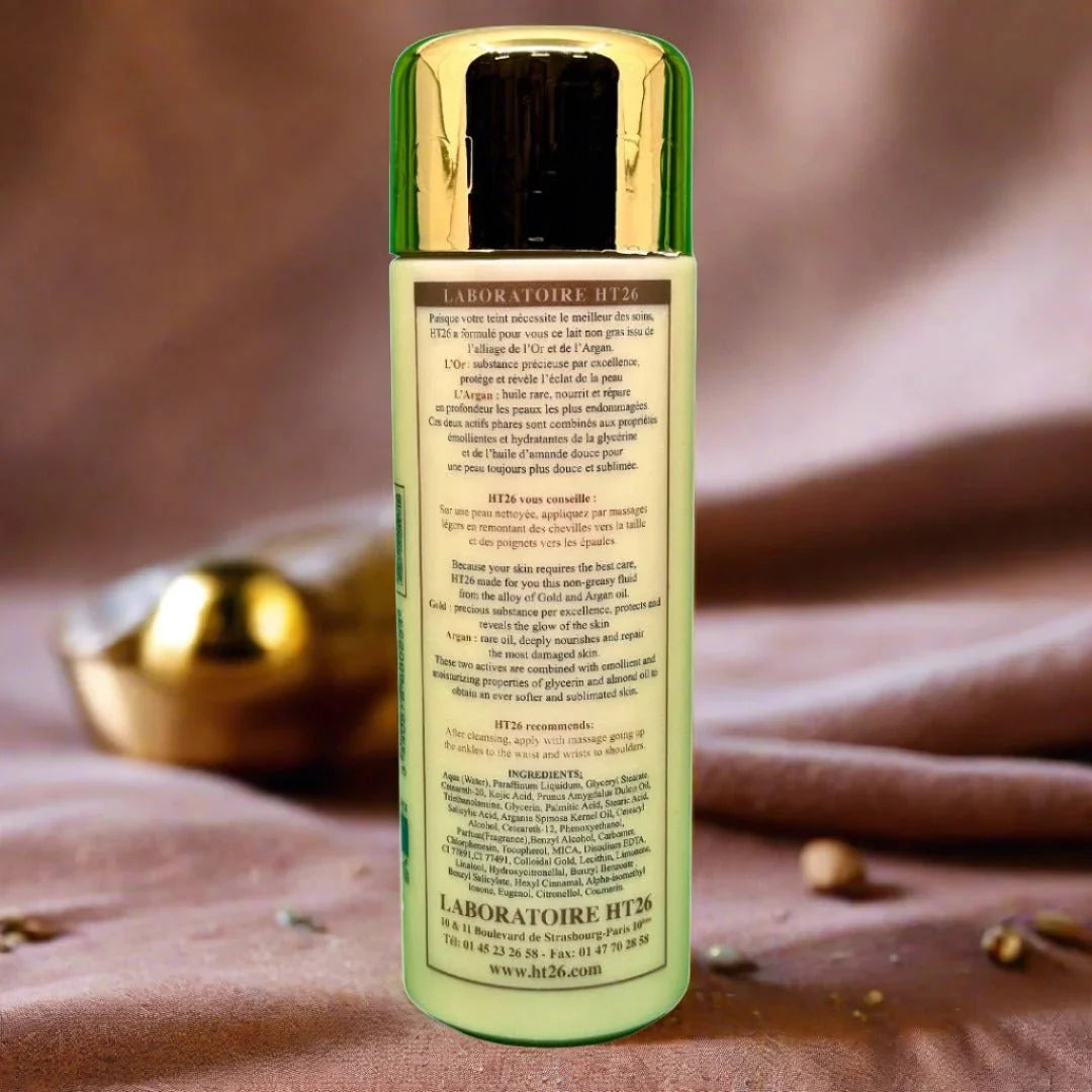 HT26 Gold & Argan Body Lotion 500ml - ASBEAUTYBAZAAR