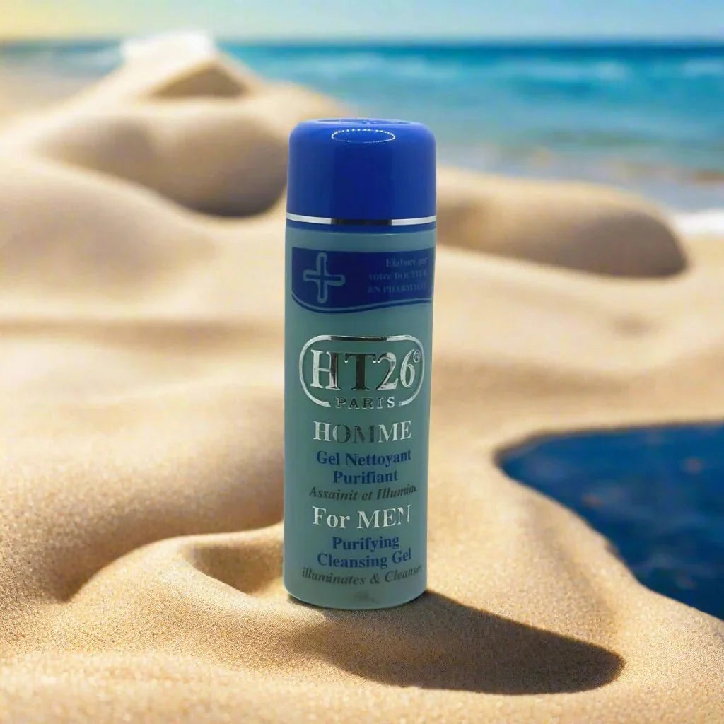 HT26 Paris Men’s Cleansing Gel with Gold Extracts 16 fl oz - ASBEAUTYBAZAAR
