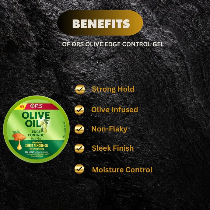 ORS Olive Edge Control Gel 2.25 oz Jar - ASBEAUTYBAZAAR
