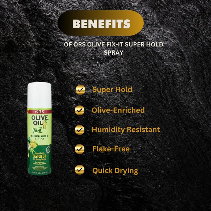 ORS Olive Fix-It Super Hold Spray 6.2 oz - ASBEAUTYBAZAAR