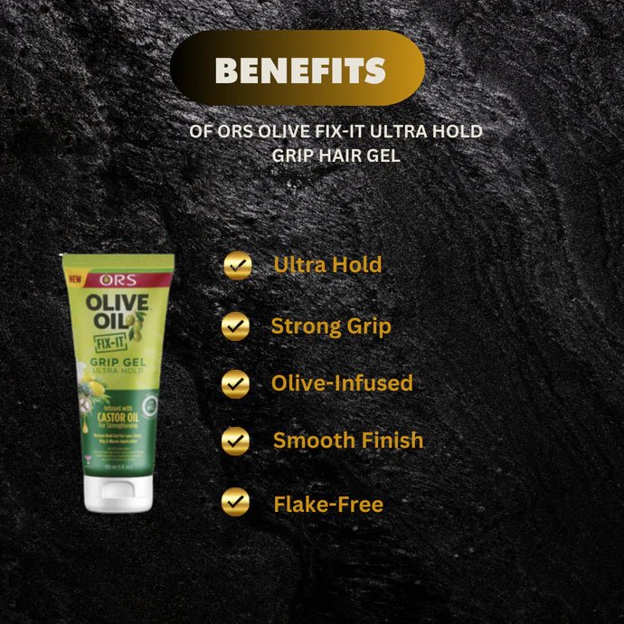 ORS Olive Fix-It Ultra Hold Grip Hair Gel 5 oz - ASBEAUTYBAZAAR