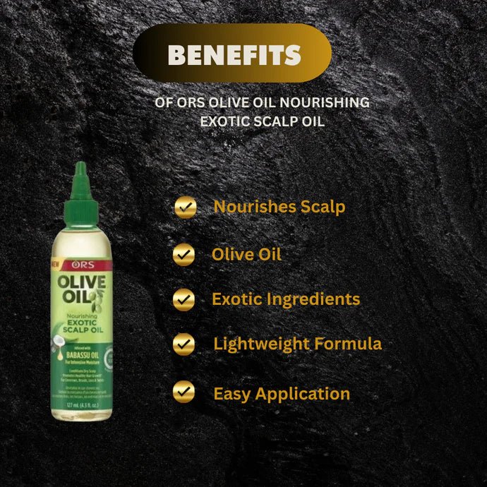 ORS Olive Oil Nourishing Exotic Scalp Oil 4.3 oz - ASBEAUTYBAZAAR