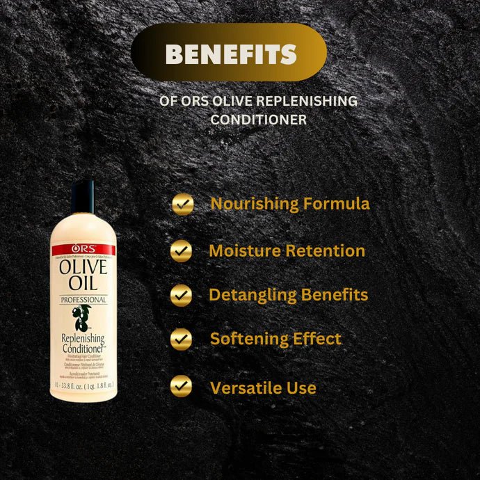 ORS Olive Oil Replenishing Conditioner 33.8 fl oz - ASBEAUTYBAZAAR